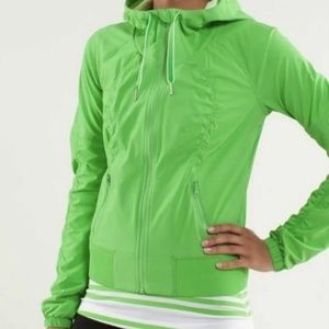 Lululemon Green Windbreaker Hoodie Zip Up Jacket 6